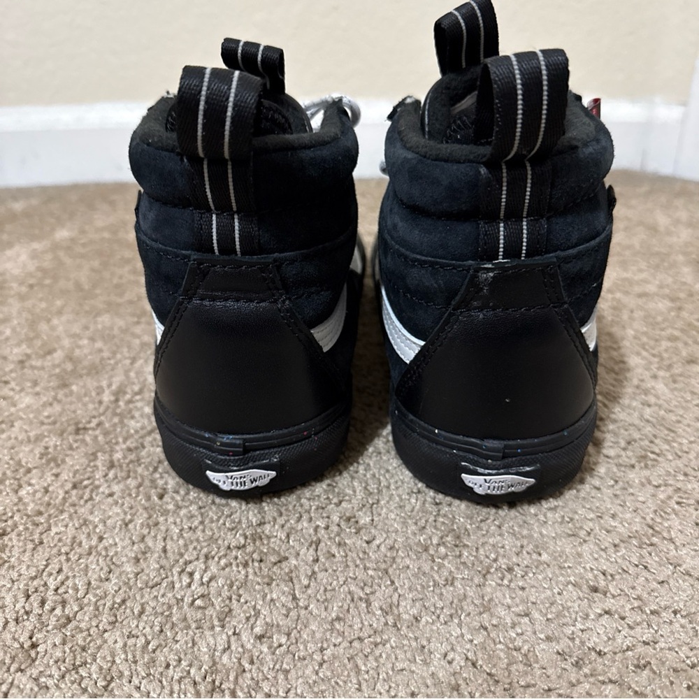 VANS Sk8-Hi MTE- Shoes - High Top Black Glitter Suede Men’s 8.5 Women’s 10 - Picture 11 of 12